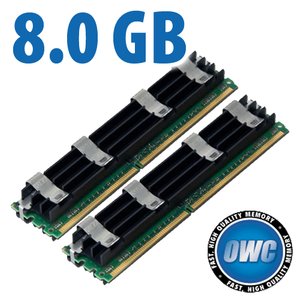 (*) 8.0GB Mac Pro Memory Matched Pair (4GB x 2) PC6400 DDR2 ECC 800MHz 240 Pin FB-DIMM Modules