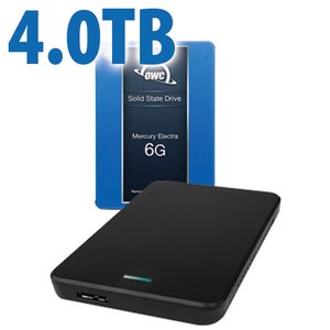 DIY KIT: OWC 4.0TB Mercury Electra 6G SSD + Express USB 3.0/2.0 for Mac mini (2014 - Current)