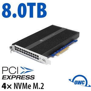 8.0TB OWC Accelsior 4M2 PCIe 3.0 NVMe M.2 SSD Storage Solution