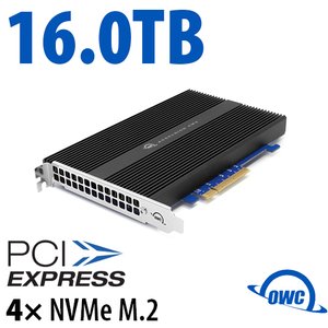 16.0TB OWC Accelsior 4M2 PCIe 3.0 NVMe M.2 SSD Storage Solution