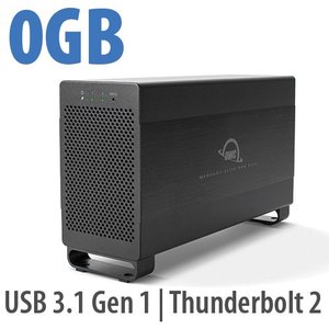 (*) OWC Mercury Elite Pro Dual Performance RAID Storage DIY Enclosure with Thunderbolt (20Gb/s) and USB 3.2 (5Gb/s)