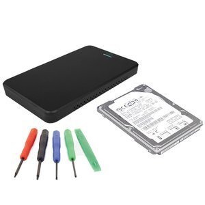 DIY KIT: OWC Express USB 2.0 2.5" Enclosure + 1.0TB Toshiba 5400RPM HDD