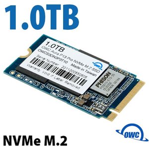 (*) 1.0TB OWC Aura P13 Pro NVMe M.2 2242 SSD. High-performance NVMe solid-state drive for M.2 enclosures and computers.