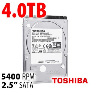 (*) 4.0TB Toshiba MQ04AB Series 2.5-inch 15mm SATA 6.0Gb/s 5400RPM Hard Drive