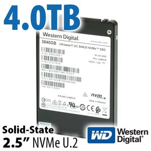 (*) 4.0TB Western Digital Ultrastar SN630 2.5-inch NVMe U.2 Enterprise Class SSD for Apple/Mac Systems